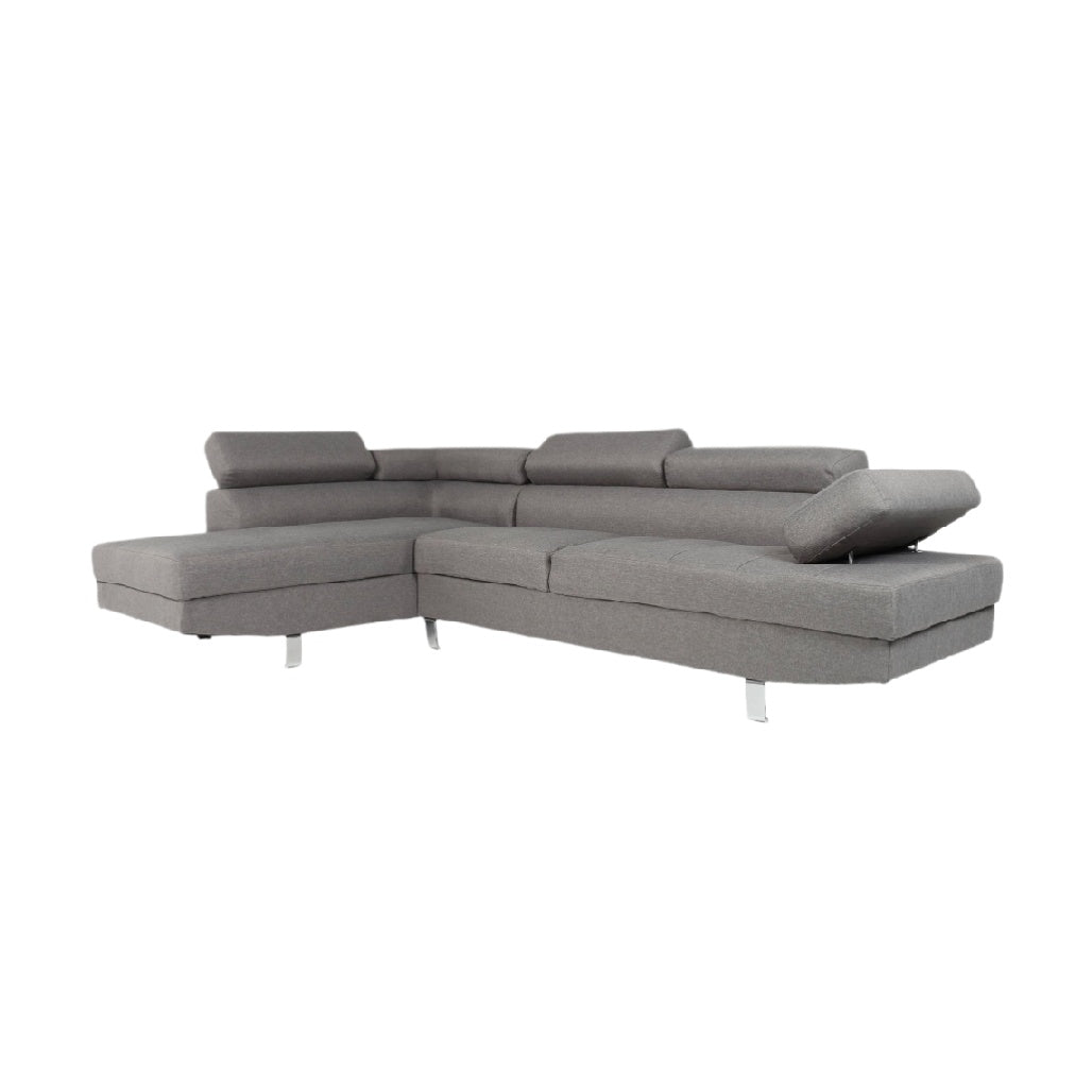 Canapé d'angle en tissu pour salon - 250 x 200 x 90