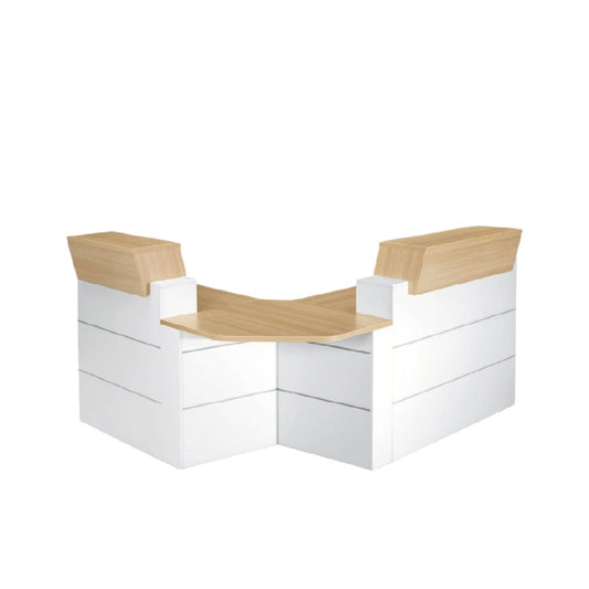 Bureau d'angle pour espace de travail en panneaux de fibres - 150 x 150 x 75