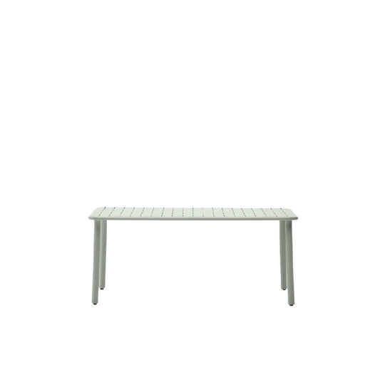 Table basse d'extérieur en métal et plastique - 150 x 70 x 73