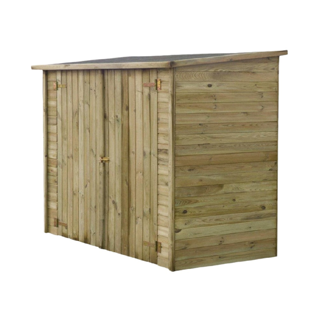 Abri de jardin en bois traité pour le stockage extérieur - 150 x 75 x 90