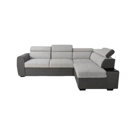 Canapé d'angle modulable en tissu pour salon -  230 x 170 x 85
